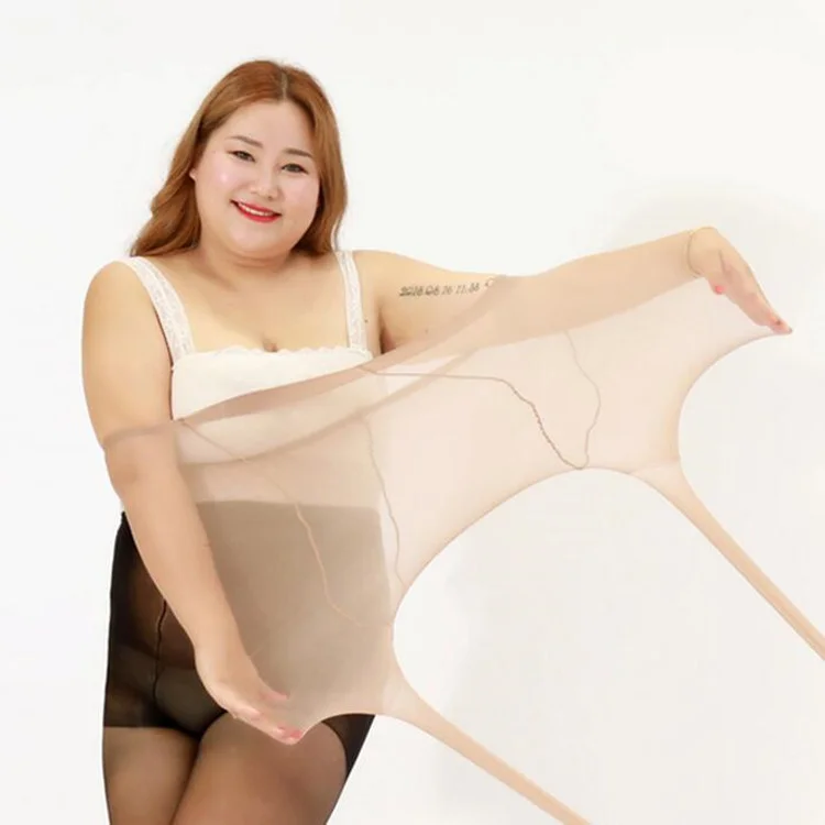 2 шт. ультра-тонкие колготки большой Размеры женские супер стрейч больших