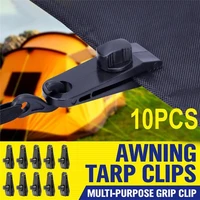fixed plastic clip for outdoor tent10 pcs awning clamp clips buckle awning tarp fixed outdoor mini black hangers