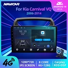 Автомагнитола NAVICAR, 2DIN, Android 2006, для Kia Carnival VQ 2014-, GPS-навигация, стереоприемник, автомагнитола, видео, без DVD