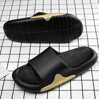 2021 new mens soft slides eva light weight anti slip home slippers summer anti odor house shoes for male