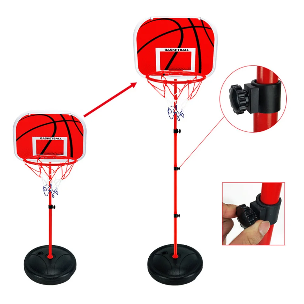 

Children's Basketball Set Racks Stand Metal Training Shot Indoor Outdoor Sports Lifting Basketball Frame - 2.1m (Red)