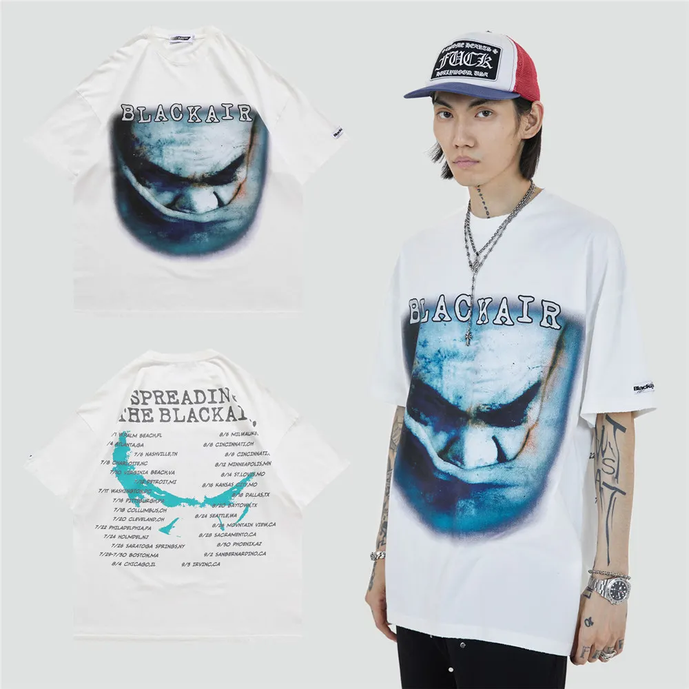 

LINDSEY SEADER Men's T-shirt Hip Hop Oversized Print 2021 Casual Harajuku Streetwear Summer Short Sleeve cotton Tops Tee Tshirt
