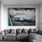 Постер F1 гоночный автомобиль, гоночный трек, Картина на холсте, Супер спортивный автомобиль, Постер для гостиной, домашний декор, настенное искусство, картина