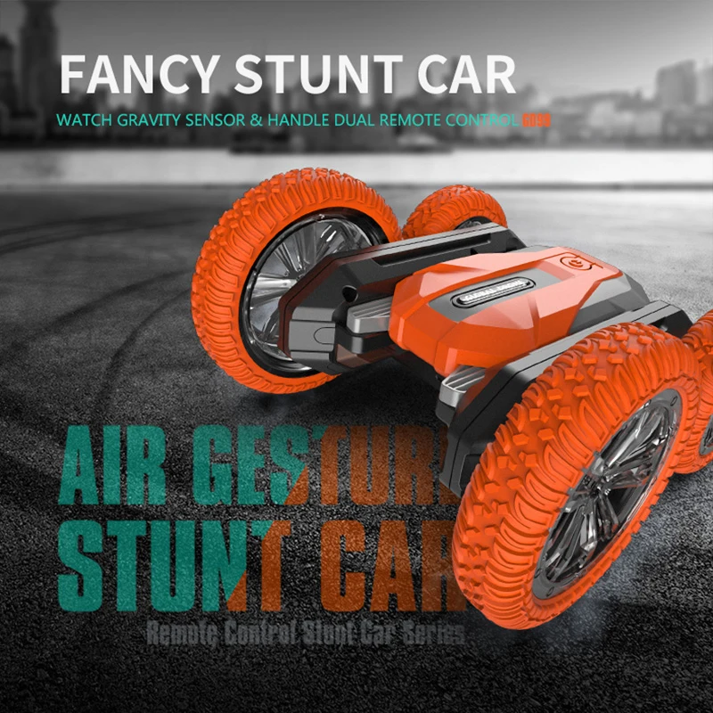 

RC Stunt Car Drift Deformation Buggy Roll Car 360 Degree Rotating Double Sided Flip Vehicle Models Remote Control Toys Handle