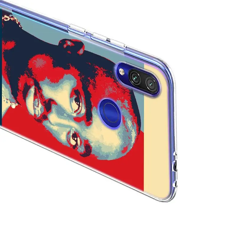 

Rapper 2pac Tupac For Xiaomi Redmi 10X 9I 9C 9A 9 GO K30 Ultra K20 8A 8 7A 7 S2 6 Pro 5G Bright Soft Phone Case