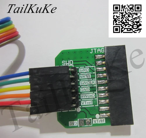 20P-2.54mm Pitch JTAG Interface to 4P5P6P-2.54mm SWD Adapter Board J-Link | Бытовая техника