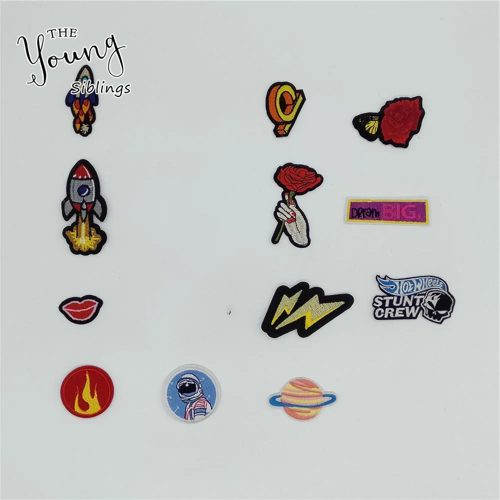 Горячая Распродажа мультяшная термоплавкая клейкая аппликация вышивка