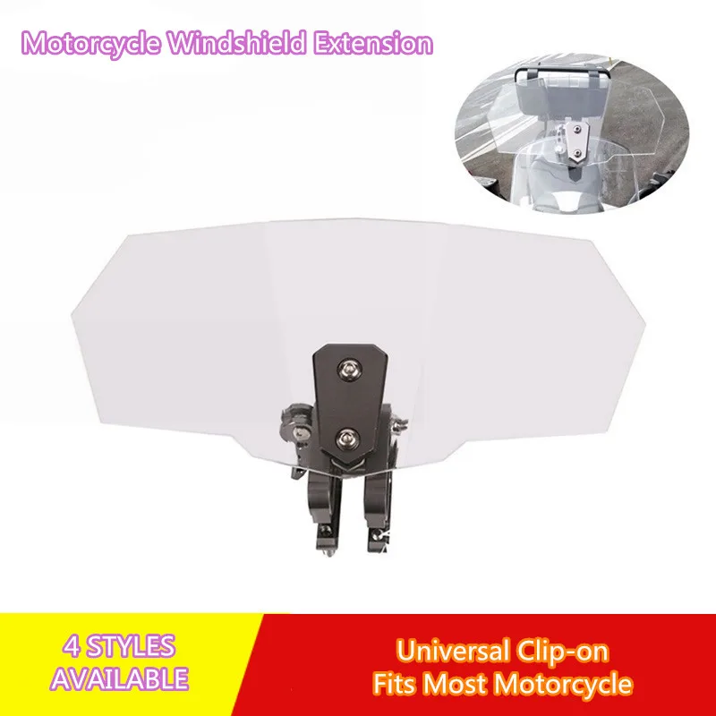 Расширение лобового стекла мотоцикла универсальный зажим подходит для Honda Suzuki