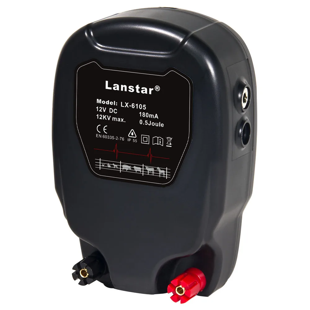 Lanstar 12KV 0.8J запасная энергия Фермы Электрический Забор энергетический контроллер зарядного устройства shepherd