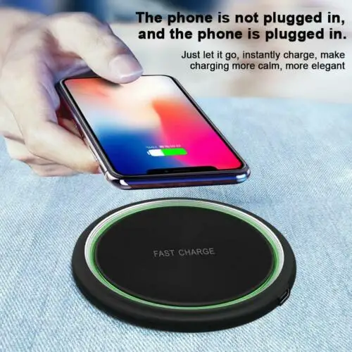 Новое QI Беспроводное зарядное устройство для мобильного телефона Apple huawei 10 Вт