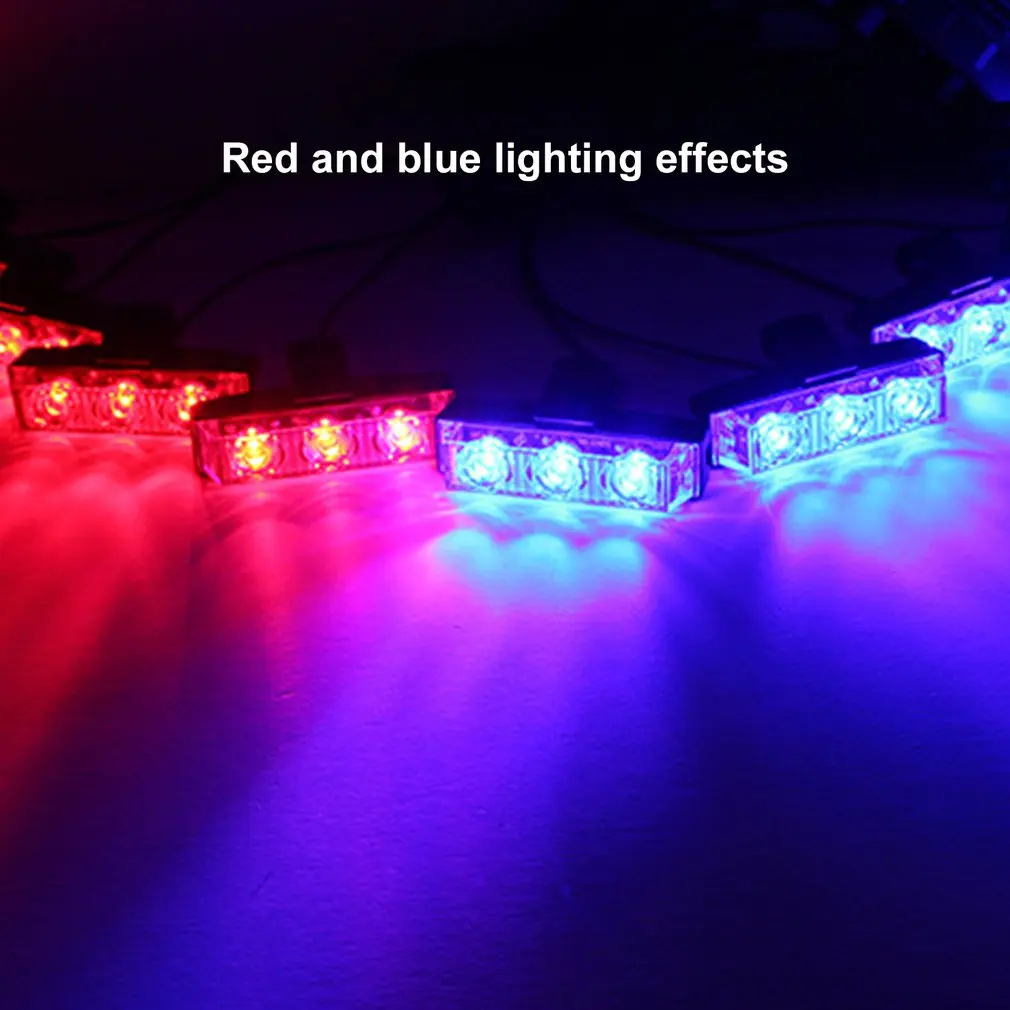 

30W High Power Wireless Remote Control 1-Drag-8 Ultra-high Brightness Automobile LED Grille Lamp Flash Lamp