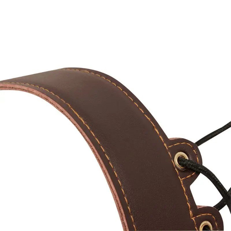 

Genuine Leather Saxophone Double Shoulder Neck Strap Cowhide Material Adjustable Sax Stage Play Neck Belt