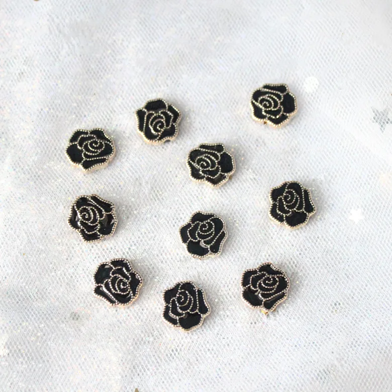 100 шт. акриловые бусины с цветами из страз аксессуар &quotсделай сам&quot Камелия