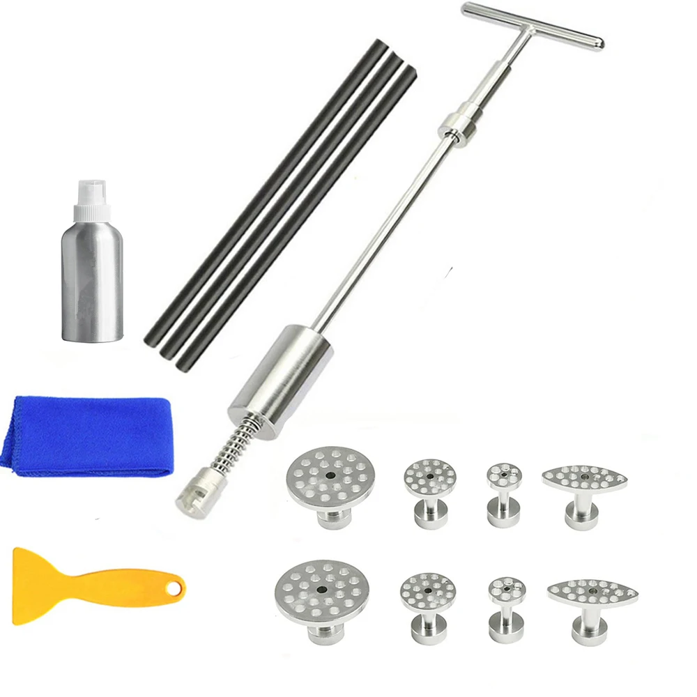 Dent Removal Tools Paintless Dent Repair Slide Hammer Reverse Hammer Dent Puller Suckers Suction Cup Glue Tabs Tools Kit