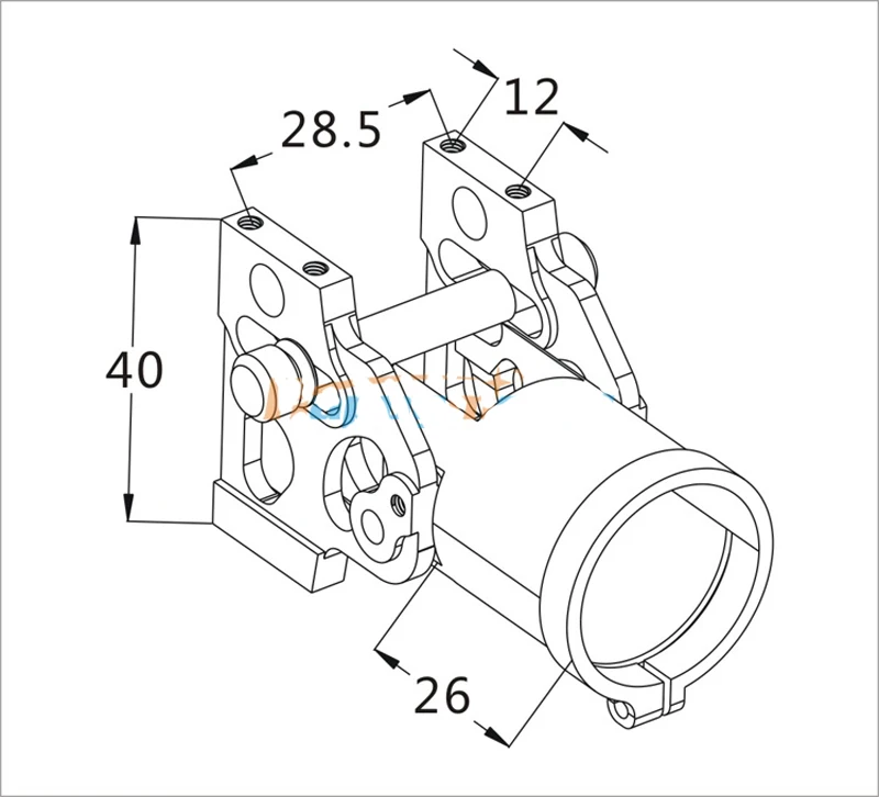 Высокопрочный складной автоматический зонт D20 20 мм из алюминиевого сплава для