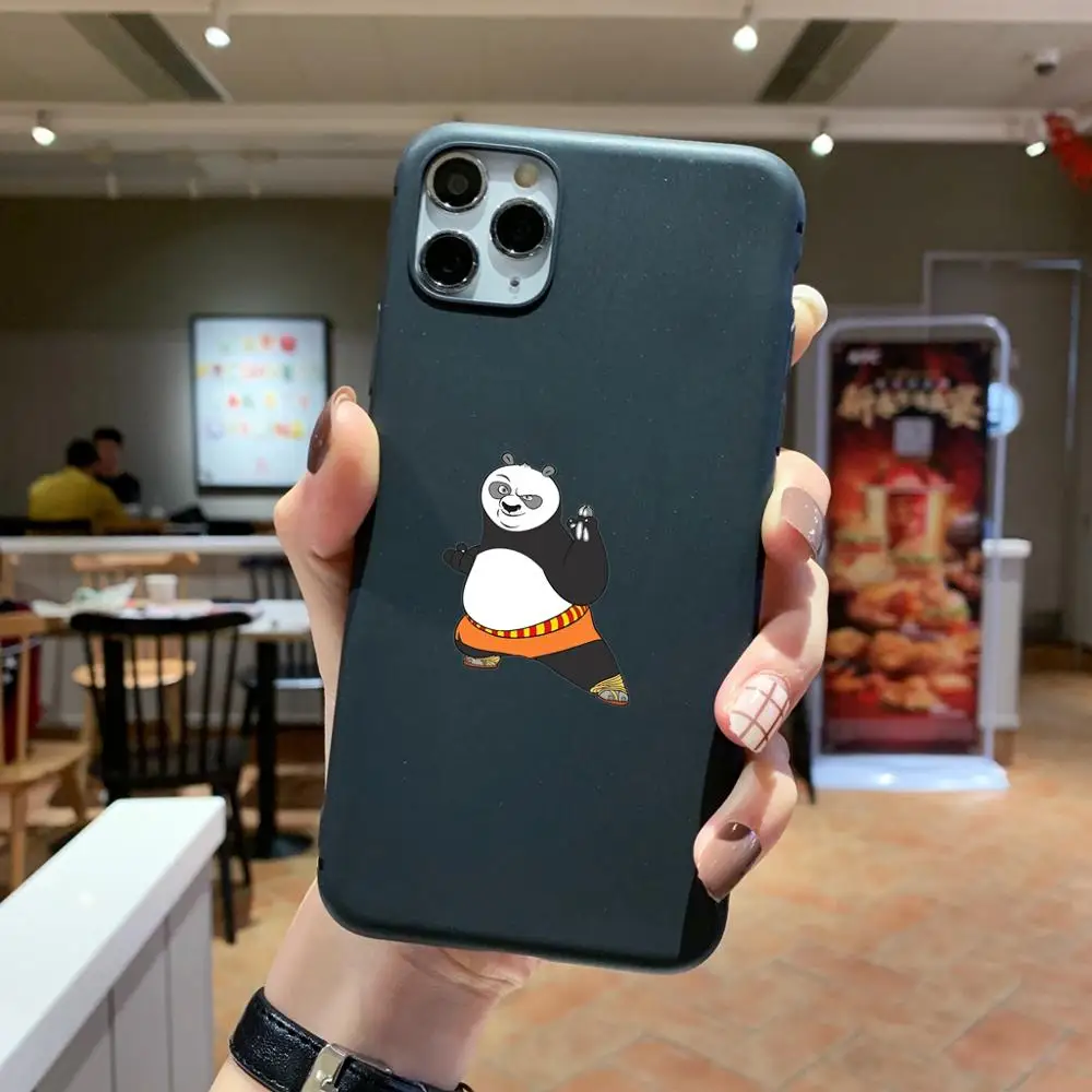 Чехол для iPhone 6 6s 7 8 Plus x xs xr max 11pro se2 силиконовые мягкие чехлы из ТПУ серии Kung Fu Panda c7 |