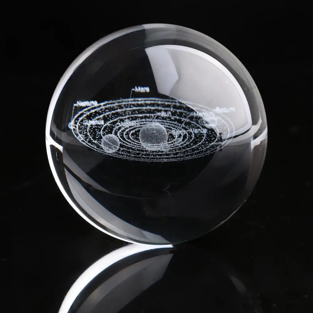 SOLEDI лазерная гравировка креативный кварцевый шар семейный декор подарок модный
