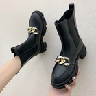 Ботинки-гладиаторы женские, на платформе, на среднем каблуке, теплые, для зимы, 2021