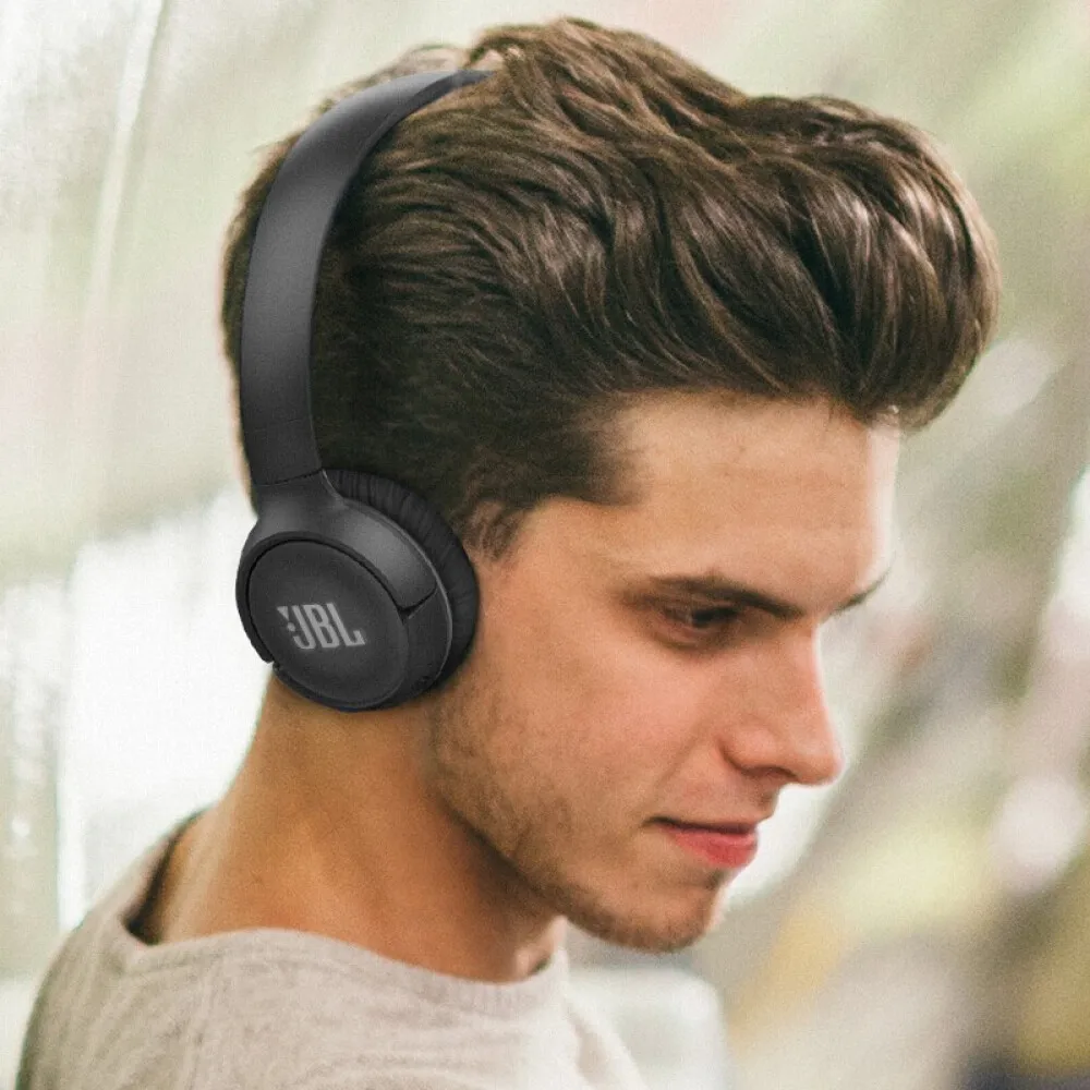 JBL T500BT Wireless Bluetooth Headphones Flat-foldable on-Ear Headset with Mic Noise Canceling Earphone Call &amp Music Controls |