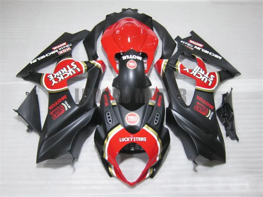 

Инжекторный наборы для мотоцикла кузов 2005 2006 красные, черные SUZUKI GSXR 1000 K5 GSX-R1000 обтекатели комплект GSXR1000 05 06