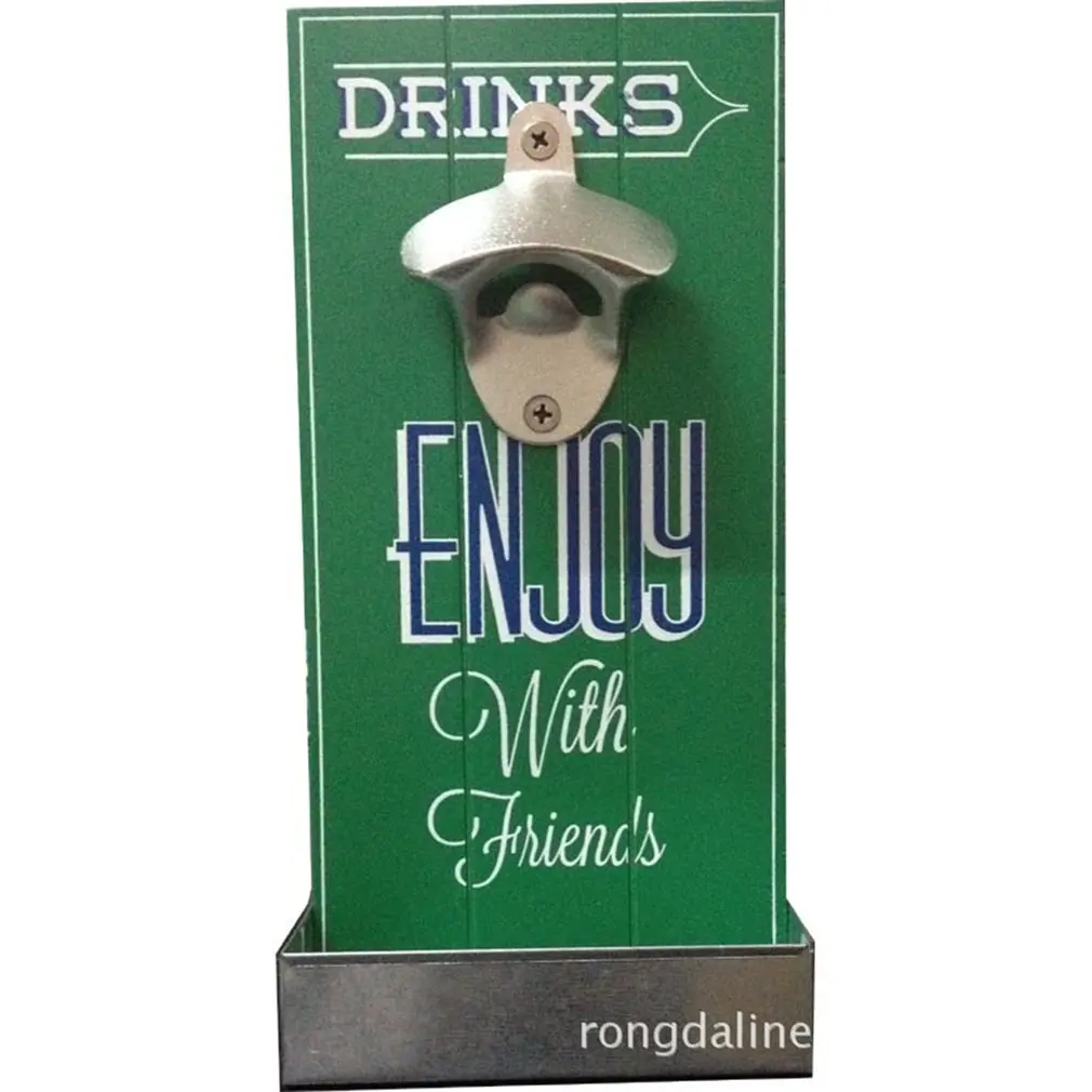 Nice-looking Wall Mounted Opener with Cap Catcher Vintage Style Unique Durable Home Kitchen Accessories Bar Gift |