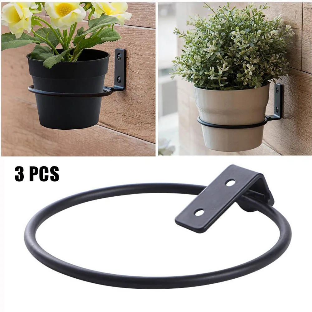 Настенный цветочный горшок 3 шт. настенный подвесной металлический с железными