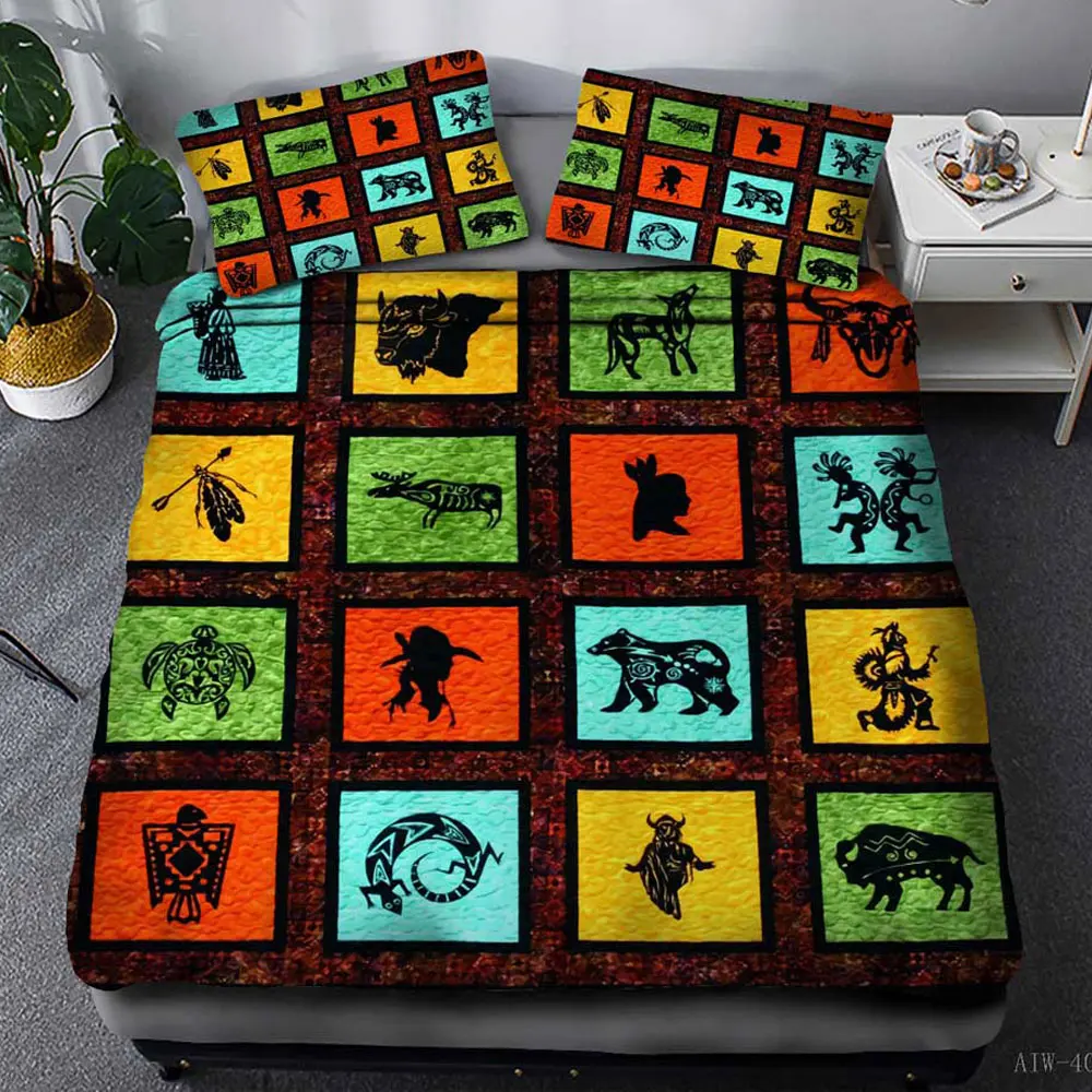 Цвет Национальный Тотем animal3D постельные принадлежности для животных комплекты