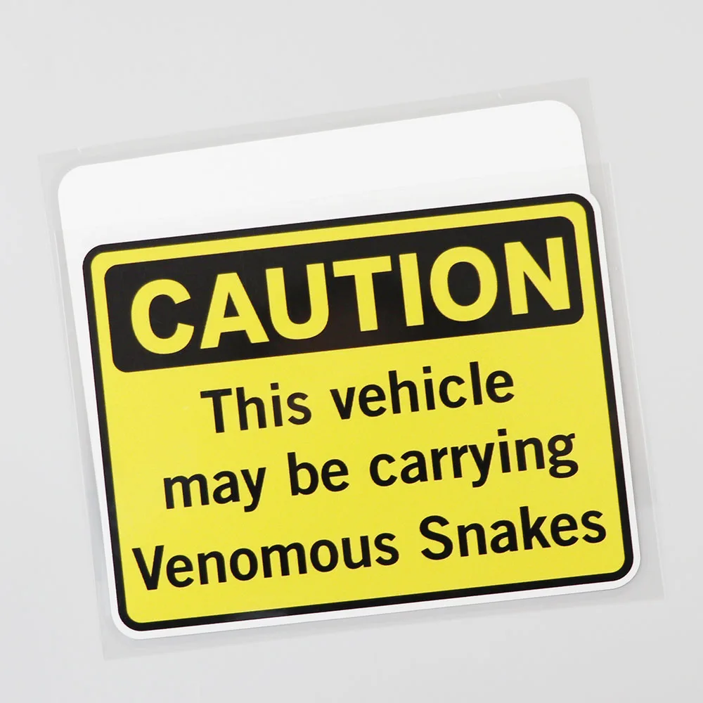 YJZT 14 6 см × 11 2 водонепроницаемая наклейка веномальные змеи автомобильная из ПВХ