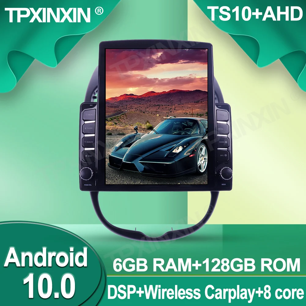 구매 푸조 206 라디오 테슬라 스타일 안드로이드 6 + 128G 무선 카플레이 스테레오 수신기 6 + 128G, 자동차 라디오 플레이어용 GPS 네비게이션