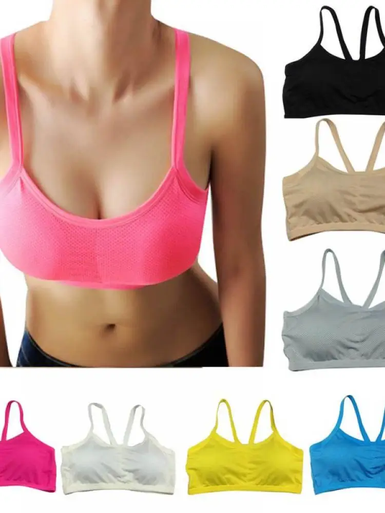 

2New Women'S Sports Yoga Bra Suitable For Running Gym With Padding Wireless Shockproof Underwear Push-Up Seamless Fitness Top