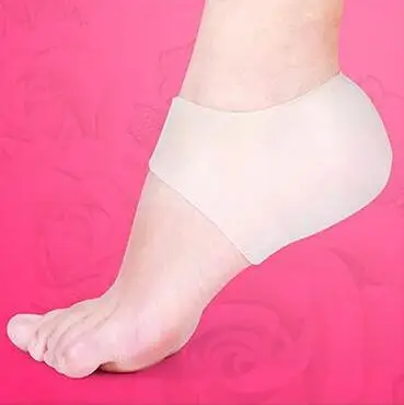 White No Holes 1 пара защитные накладки на пятку для облегчения подошвенного фасциита, боли в пятке, снижение давления на пятку, 2 штуки - Цвет: White No Holes
