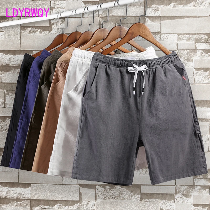 

LDYRWQY 2021 new fashion summer Japanese and Korean lace-up mid-waist loose casual thin beach wild shorts