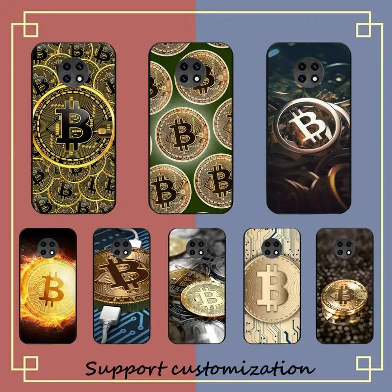 

I Love Accept Bitcoin Phone Case For Xiaomi Redmi Note 8A 7 5 Note 8pro 8T 9Pro TPU Coque for note 6pro Funda Capa