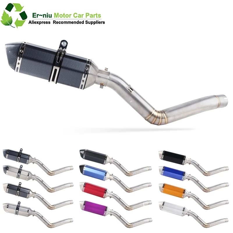 

Мотоциклетный глушитель TRK502, гоночная полностью выхлопная система, среднее соединение, труба без застежки для Benelli TRK 502 дБ-убийца