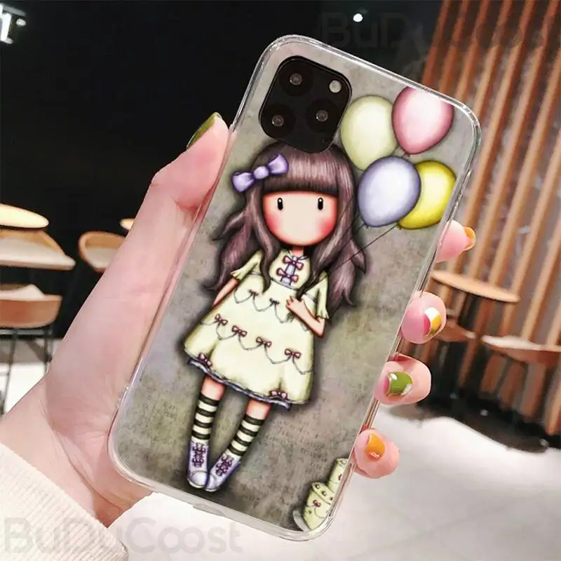 

London Santoro Gorjuss Phone Case for iPhone 8 7 6 6S Plus X 5S SE 2020 XR 11 pro XS MAX 12 12Mini