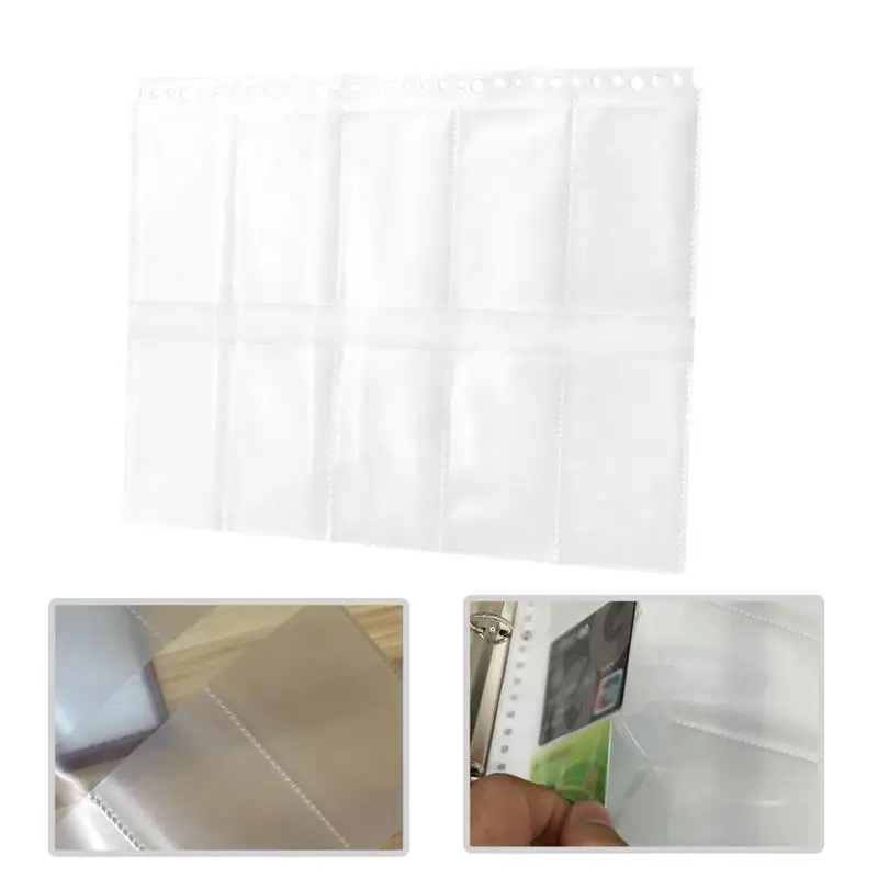 10 шт. прозрачный A4 Толстая записная книжка С ПЕРЕПЛЕТОМ с листа файл листы