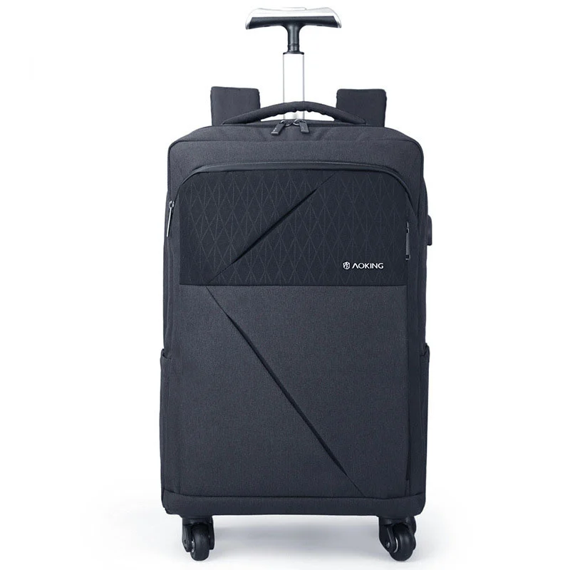 Men Women Travel Case on Wheels Trolley Cabina Carry On Rolling Baggage Backpack | Багаж и сумки