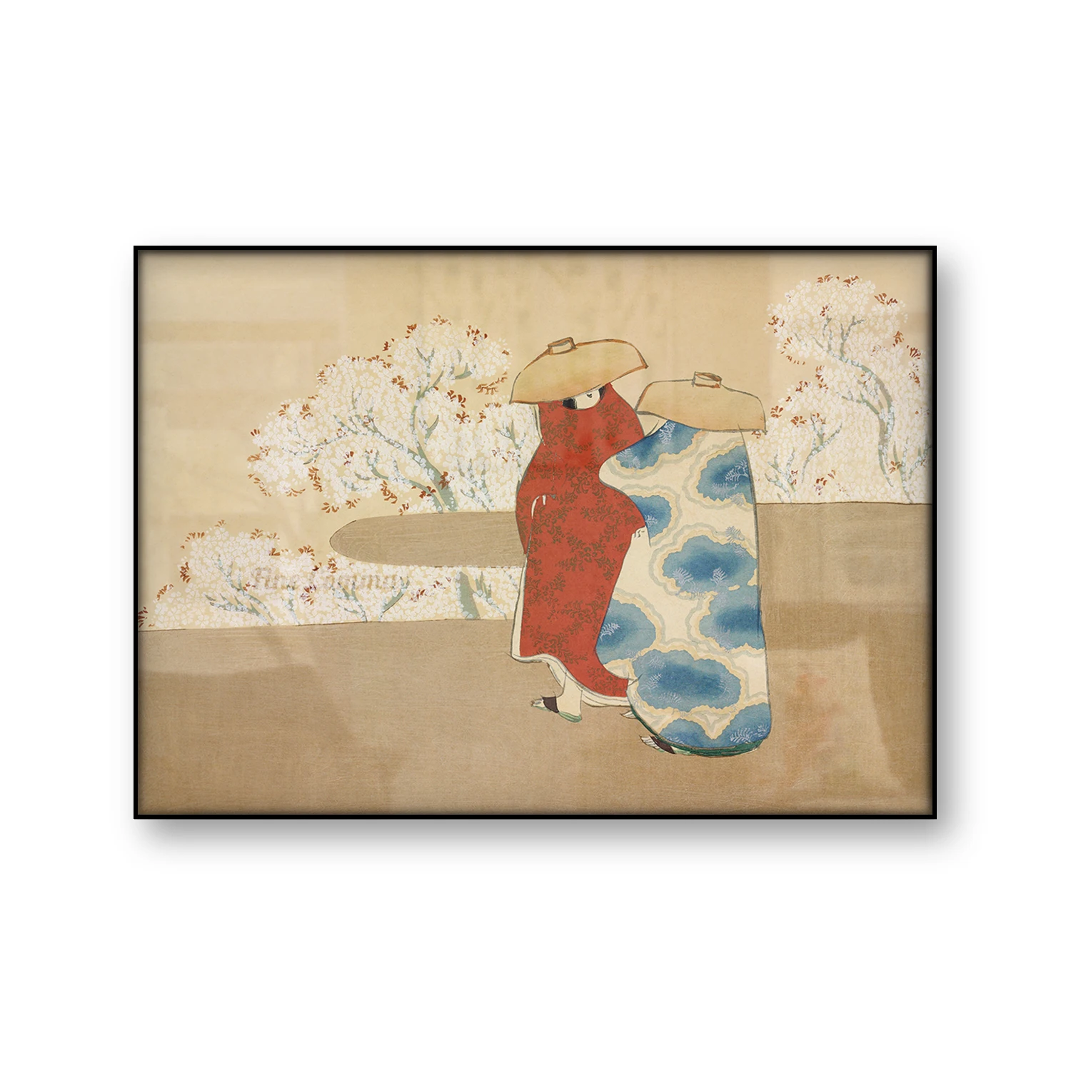 Сезон ханами, камисака Сека, японский художественный постер, винтажная живопись, деревянный блок, холст, печать момомойогосша, цветы, настенное искусство, домашний декор