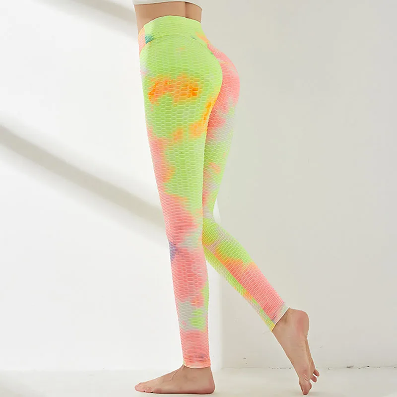 

SALSPOR Workout Leggings Women High Waist Skinny Tie-Dye Legging Female Casual Fitness Leggins Elastic Force Pants Feminine