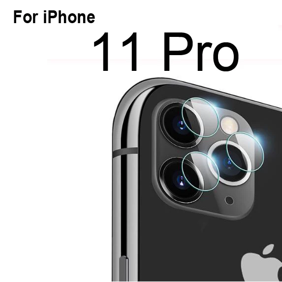 For iPhone 11 Pro 2x Защитная пленка для объектива камеры iPhone XS Max XR X 8 7 6 6S Plus из закаленного стекла для iPhone 11 Pro Max - Цвет: For iPhone 11 Pro
