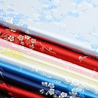 thick chinese damask costume dress robes qipao clothes kimono satin plum jacquard brocade fabrics