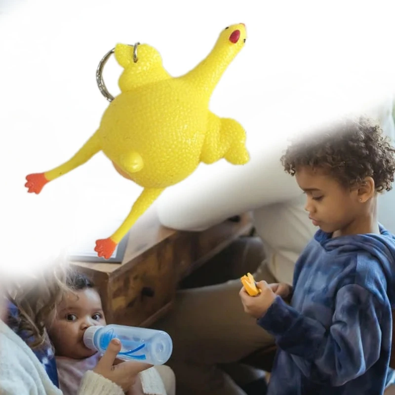 

Брелок для ключей, игрушка в виде курицы