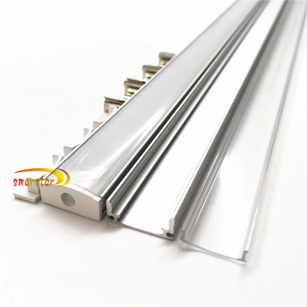 100 см U алюминиевый корпус дымчатое покрытие прожектора светодиодный бар свет