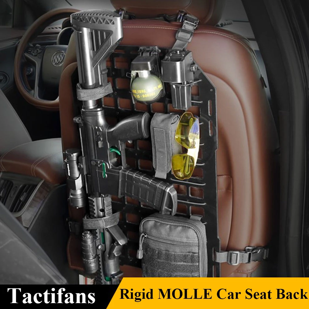 Тактическая жесткая вставная панель MOLLE автомобильный органайзер для спинки сиденья PP доска оборудование для безопасности принадлежности для страйкбола пейнтбола Охота