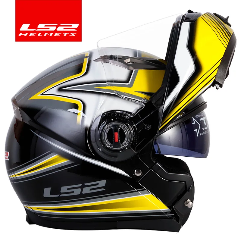 Casco capacete LS2 ff370 флип-ап stomtrooper дорожный велосипед Мото шлем для moto rcycle с солнцезащитным объективом - Цвет: 4