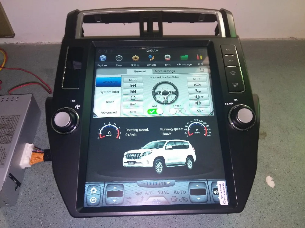 12 1 ''tesla style Android 9 0 автомобильный DVD плеер GPS навигация для Toyota Land Cruiser Prado 2010 2011 2012