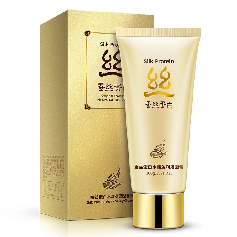 Bioaqua шелковая пена для протеина моющее средство лица питательное Отбеливающее