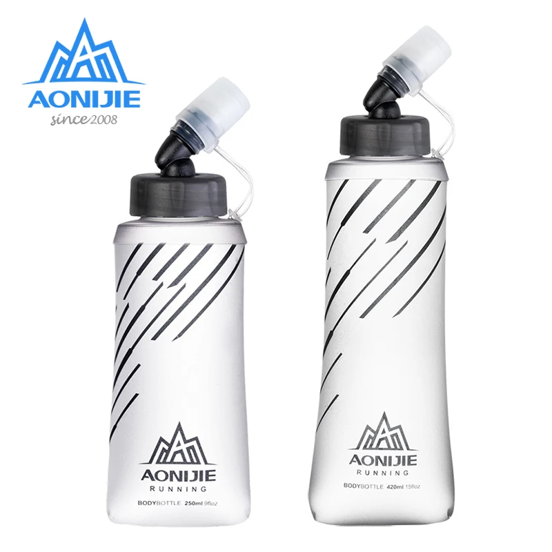 

AONIJIE SD21 Collapsible Softflask Foldable Soft Water Bottle for Hydration Pack -500 ML/16OZ