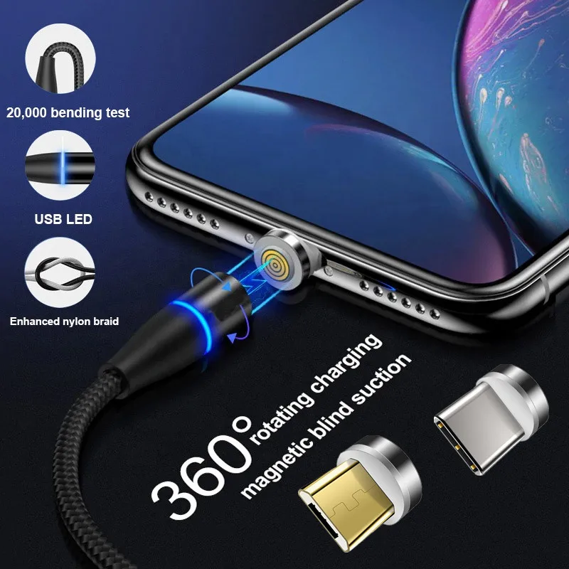 Магнитное зарядное устройство для телефона Honor 9A 9S 9X 3 А кабель Micro USB Type C Huawei P Smart Z