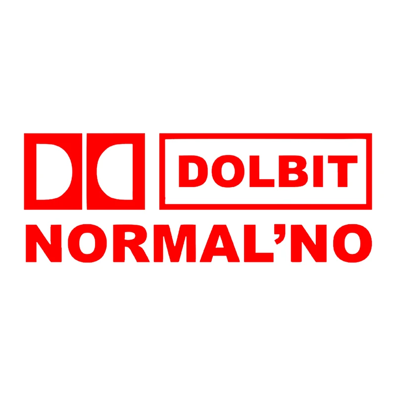 

наклейки на авто Долбит Нормально,Dolbit Normalno водонепроницаемые наклейки на машину наклейка для авто автонаклейка стикер этикеты винила наклейки стайлинга автомобилей украшения на бампере автомобиля заднее стекло